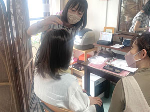 フィッティングの様子