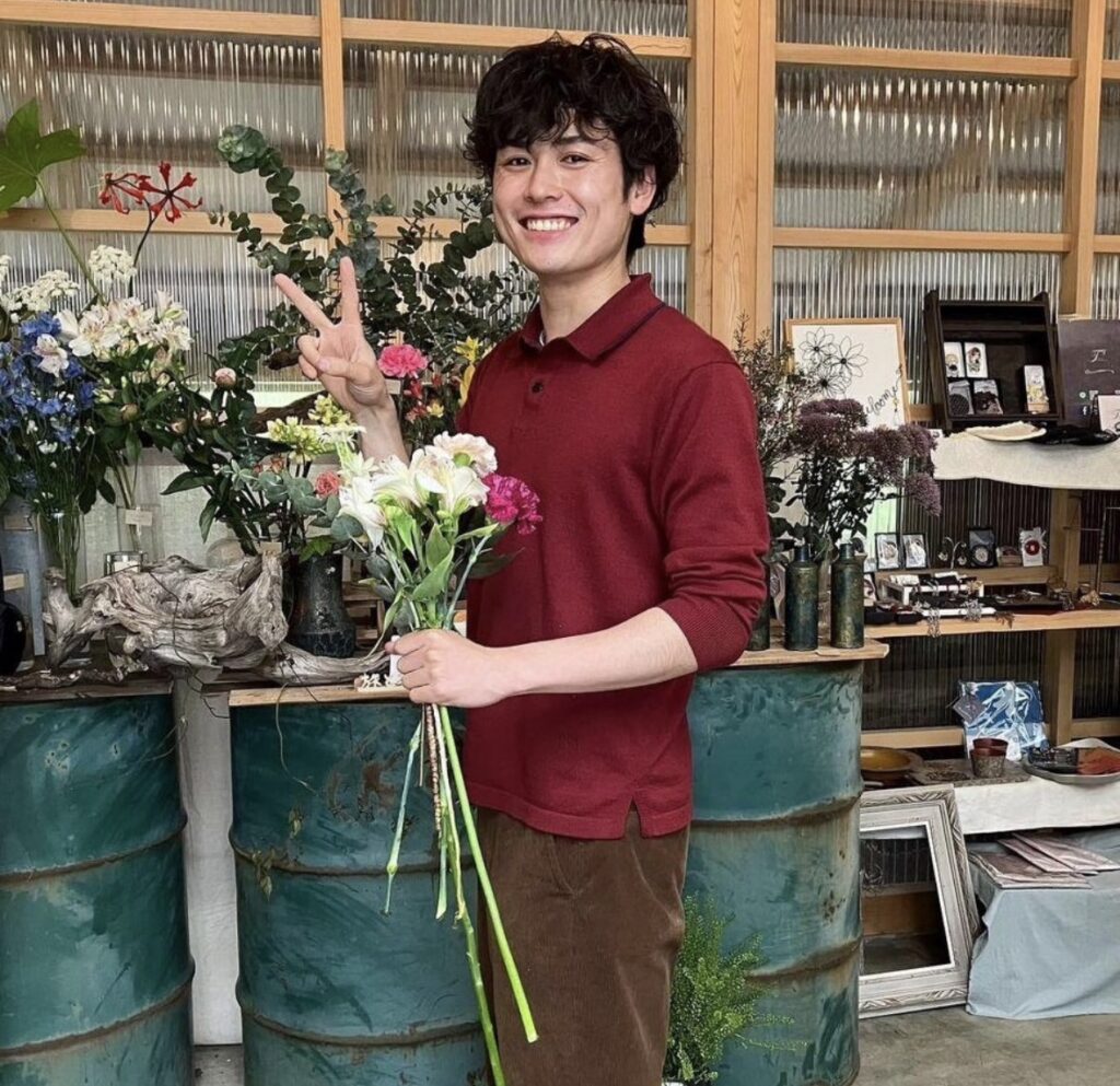お花屋さんで働いていた時の写真。